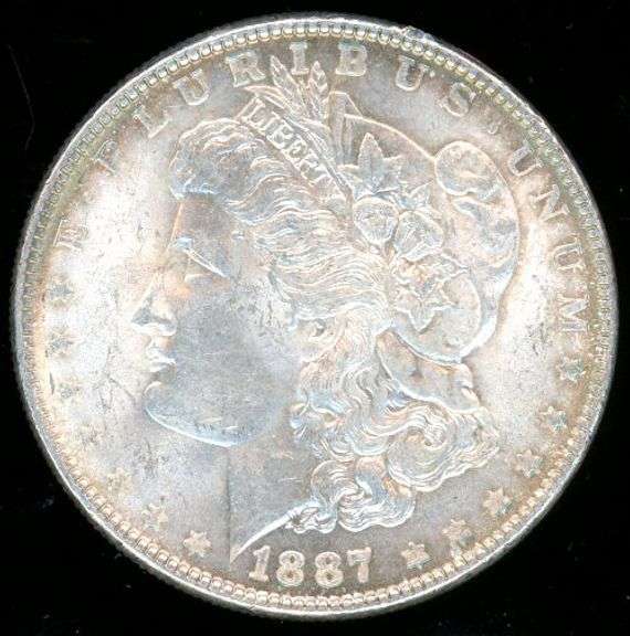 1887 Morgan Silver Dollar in Unc