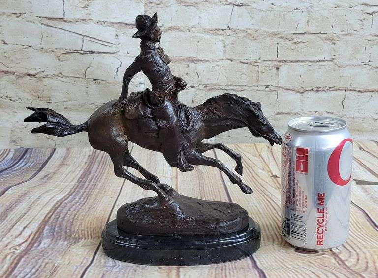Arizona Cowboy Horse Bronze Sculpture