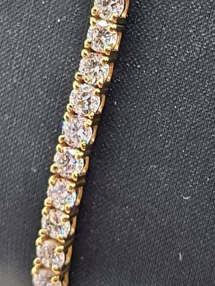 14k Gold Certified Lab Diamond Bracelet