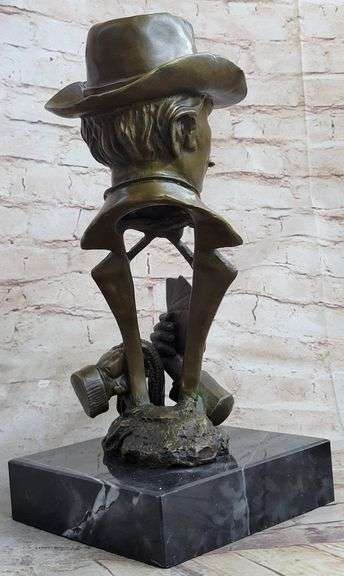 Gambler Cards Casino Game Room Decor Bronze Statue