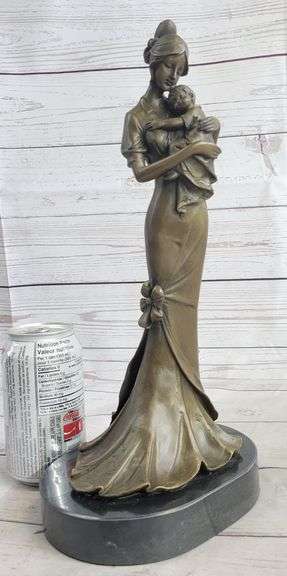 Mother and Child Bronze Sculpture