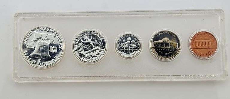 1963 Silver Proof Set, Whitman Holder