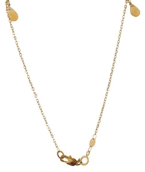 14kt Yellow gold Briolette Citrine necklace