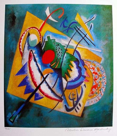 Limited Edition Wassily Kandinsky, Red Oval