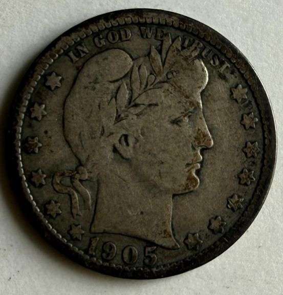 1905 O Barber Quarter