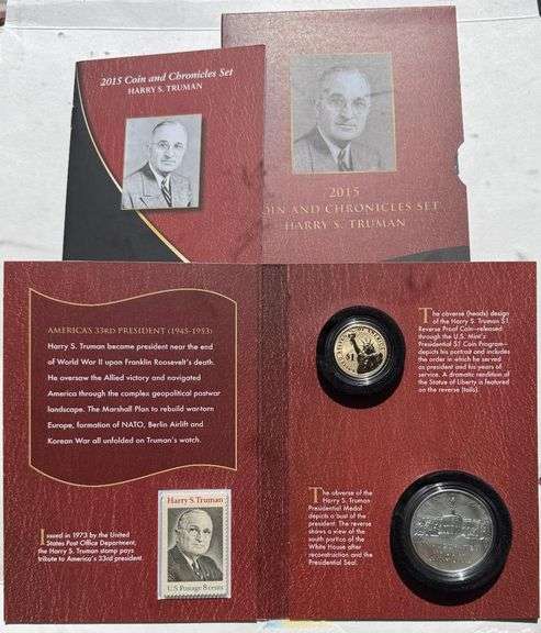 Scarce 2015 Harry S Truman Coin & Chronicles Set.