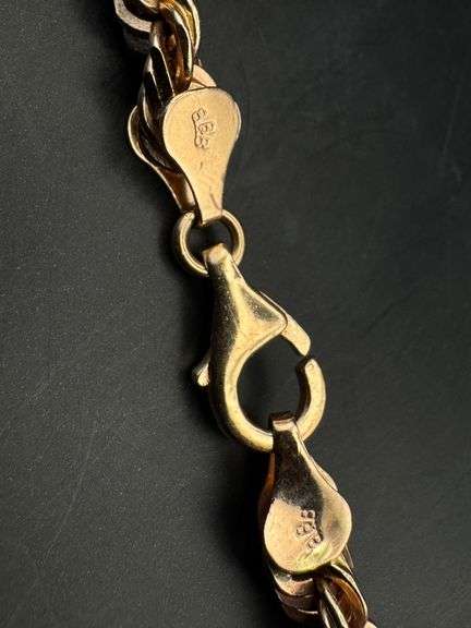 14K Rose Gold Rope Chain of 48.8g