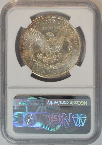Original solid Gem BU 1881-S Morgan Silver Dollar. NGC MS65