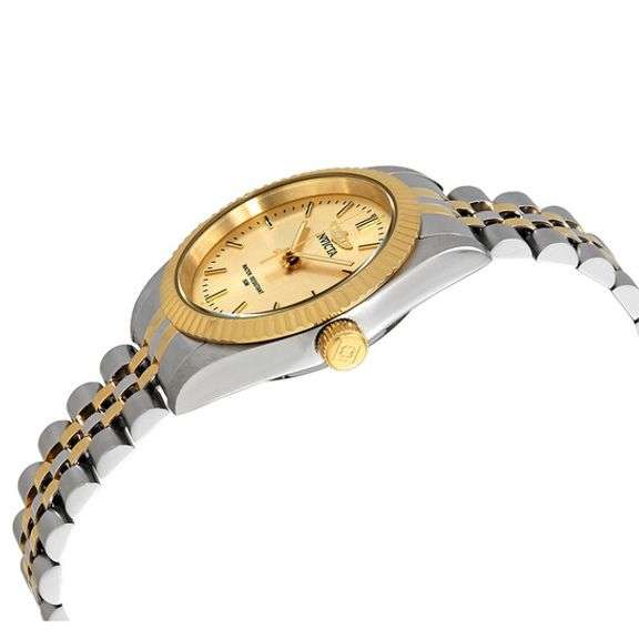 Invicta Specialty Two-Tone Gold Dial Women's Watch – Stainless Steel Bracelet