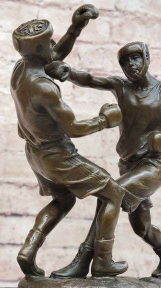 Last Round Boxing Bronze Statue