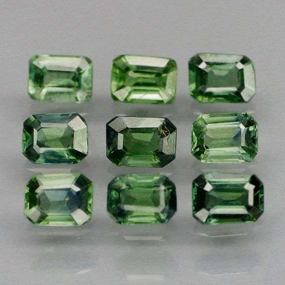 Real 2.69ct hunter green Sapphire set! Heated only!
