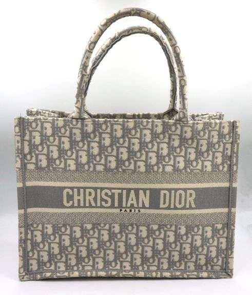 Christian Dior Canvas book tote