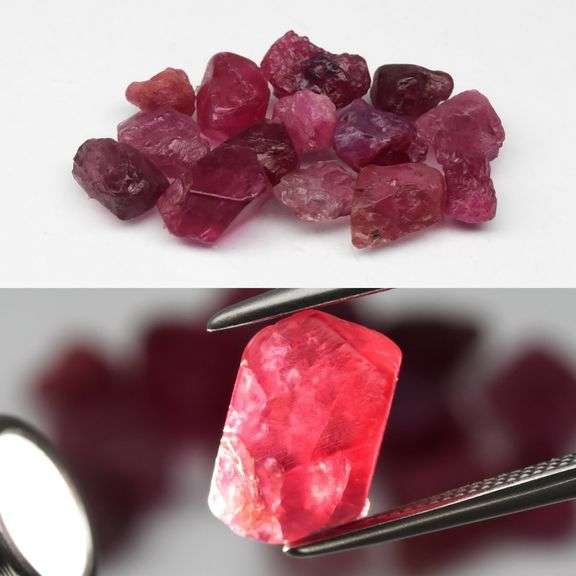 Collectors 20.48ct untreated uncut top color Spinels!