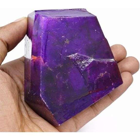 Natural Uncut Large Purple Sapphire Gemstone