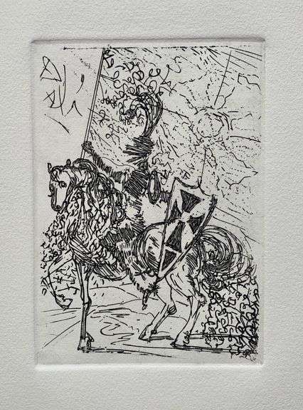 Salvador Dali, 'El Cid' Etching