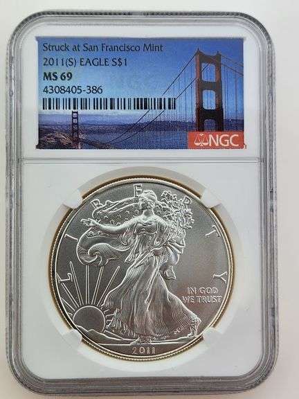 2011-(S) American Silver Eagle, NGC MS69
