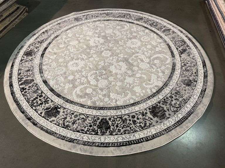 Stunning Transitional Round Rug 8x8