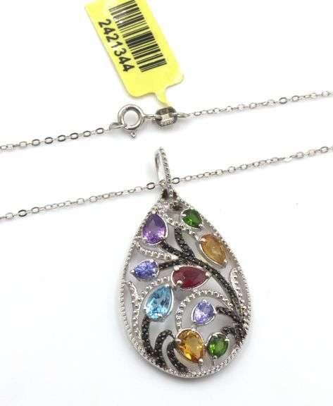 Lot of 2 necklaces in 925 sterling silver