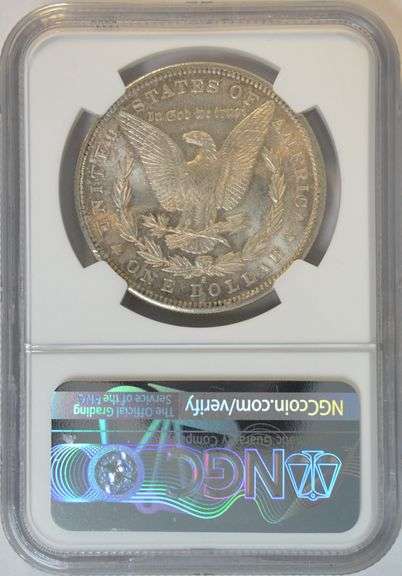 Original solid Gem BU 1881-S Morgan Silver Dollar. NGC MS65