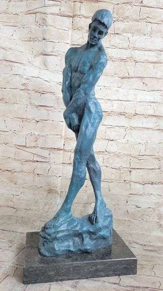 Nude Male Bronze Sculpture