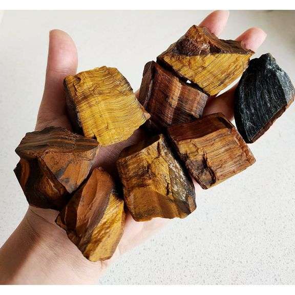 Raw Crystal Tiger Eye Gemstones