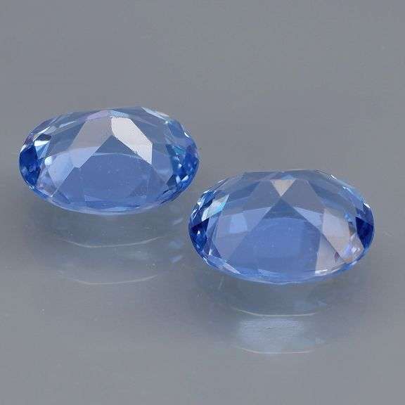 Glittering VS grade 5.91ct pair of French blue Topaz!