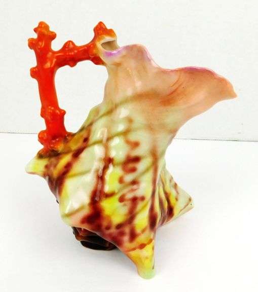 Vintage Royal Bayreuth Conch Shell Pitcher