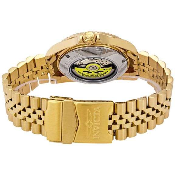 Invicta Pro Diver Automatic Gold Dial Stainless Steel Men’s Watch – Pepsi Bezel
