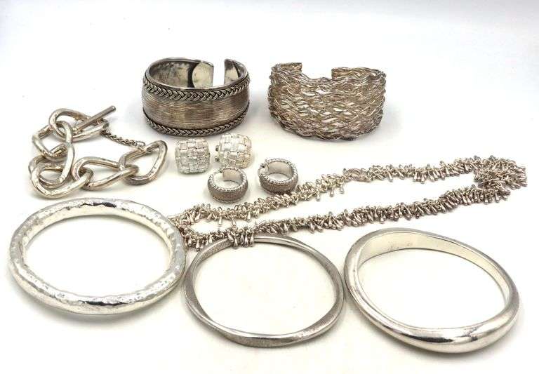 Big group lot of 925 sterling silver mixed jewelry