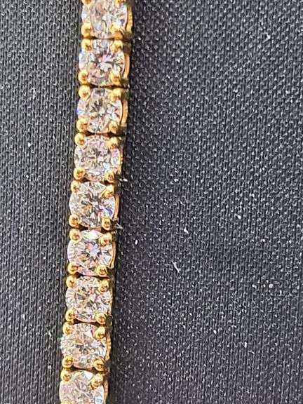 14k Gold Certified Lab Diamond Bracelet