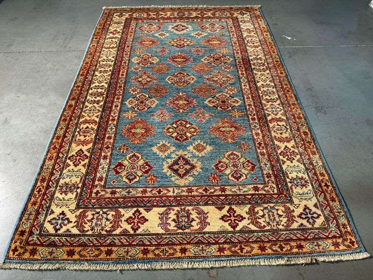 Fine Super Kazak Rug 4.1x6.1