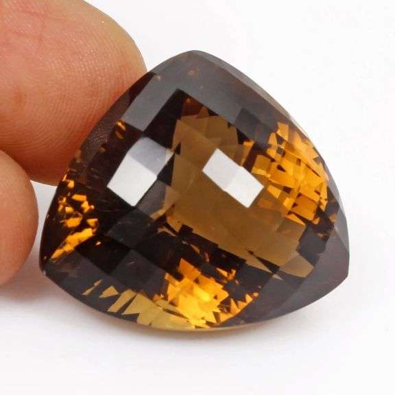 Massive! 58.24ct deep honey Quartz! Untreated!