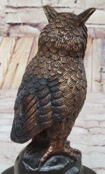 Owl Bird Bronze Sculpture