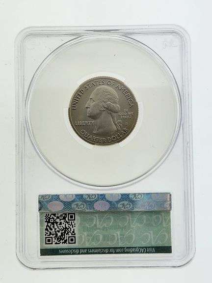 2017-S Effigy Mounds Enhanced Quarter, CAC MS70