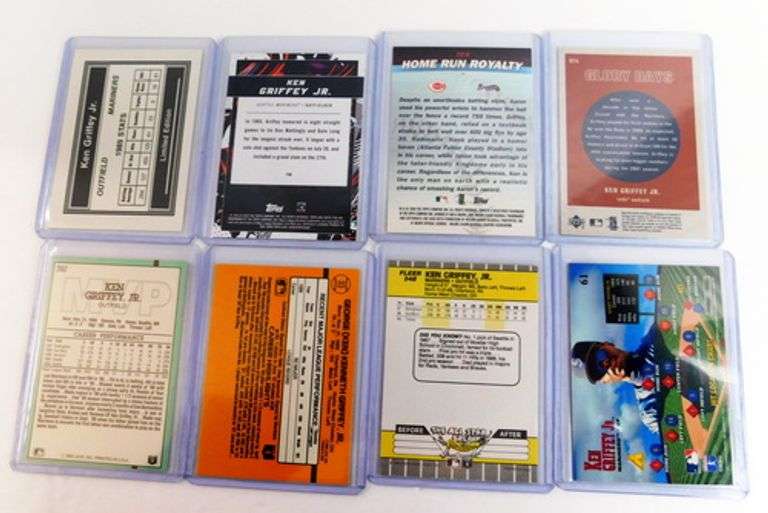8 Ken Griffey, Jr. Baseball Cards with Rookie