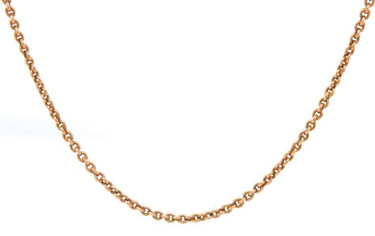 Strong 14K YG Estate Cable Link Necklace