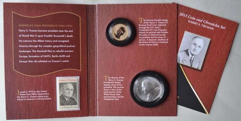 Scarce 2015 Harry S Truman Coin & Chronicles Set.
