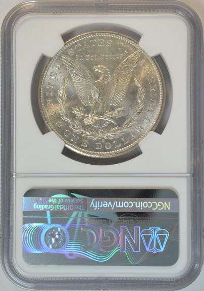 Original solid Gem BU 1881-S Morgan Silver Dollar. NGC MS65