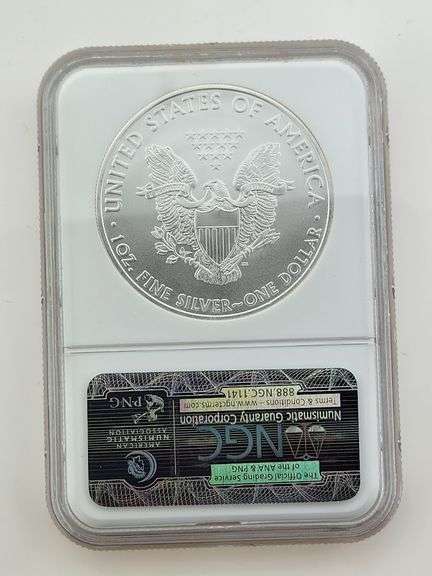 2010 American Silver Eagle, NGC MS70