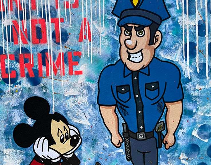 Dazzling Original by Jozza Jozza Art is not a Crime