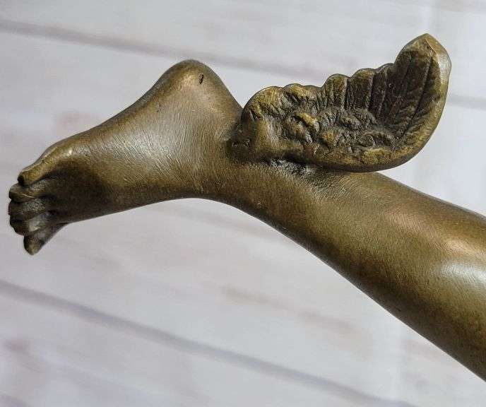 Roman Flying Mercury Bronze Figure
