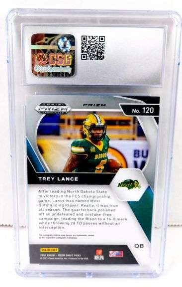 Trey Lance 2021 Draft Picks Rookie Football Card, 8.5 NM/MT+