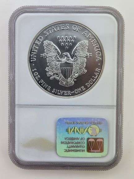 2002 American Silver Eagle, NGC MS69