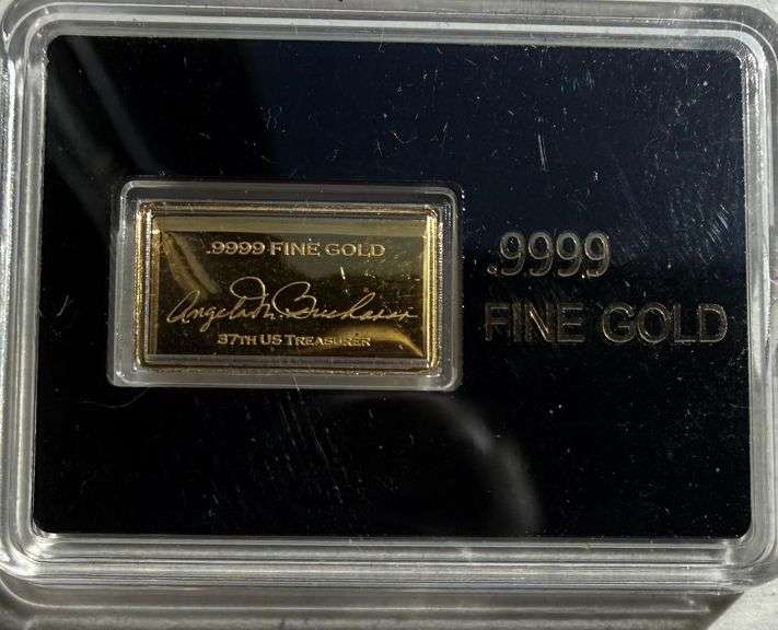 .999 Fine Gold Ingot with Flying Eagle