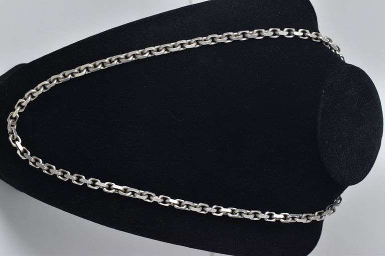Sterling Silver Anchor Chain Necklace