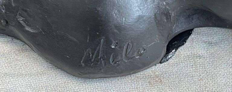 Sweet Little Bulldog Bronze Sculpture