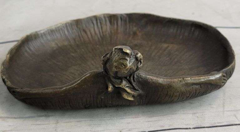 Soaking Dish Tray Nude Female Bronze Statue