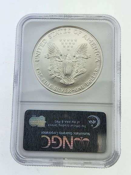 1994 American Silver Eagle, NGC MS69