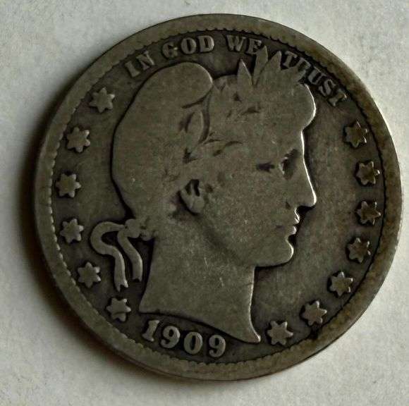 1909 O Barber Quarter