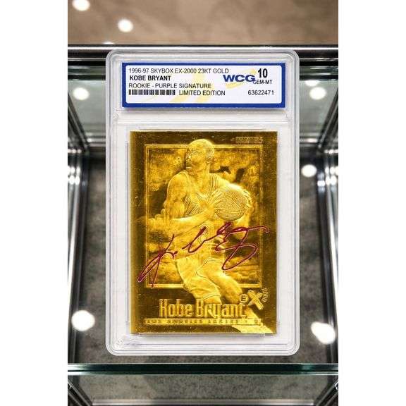 Kobe Bryant 23KT Gold Rookie Card Gem Mint 10